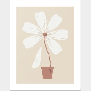 Lonely Flower (natural shades) Posters and Art